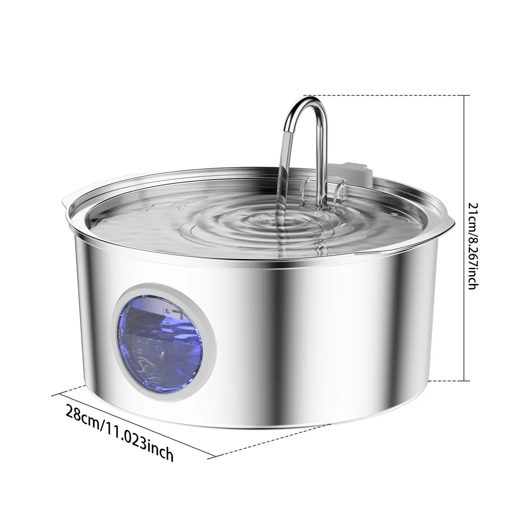 water fountain for dogs  | 7L Stainless Steel Dog Water Fountain