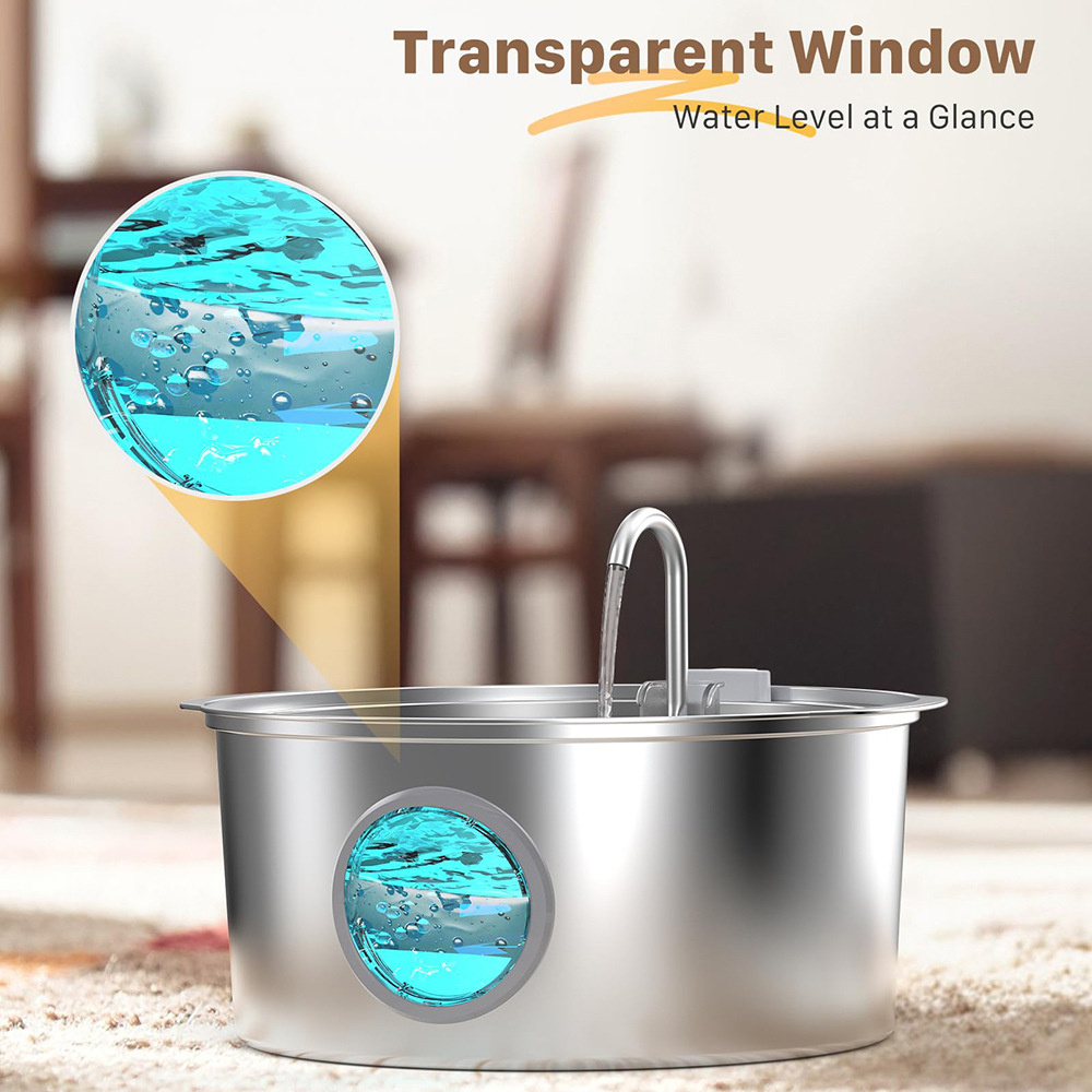 water fountain for dogs  | 7L Stainless Steel Dog Water Fountain