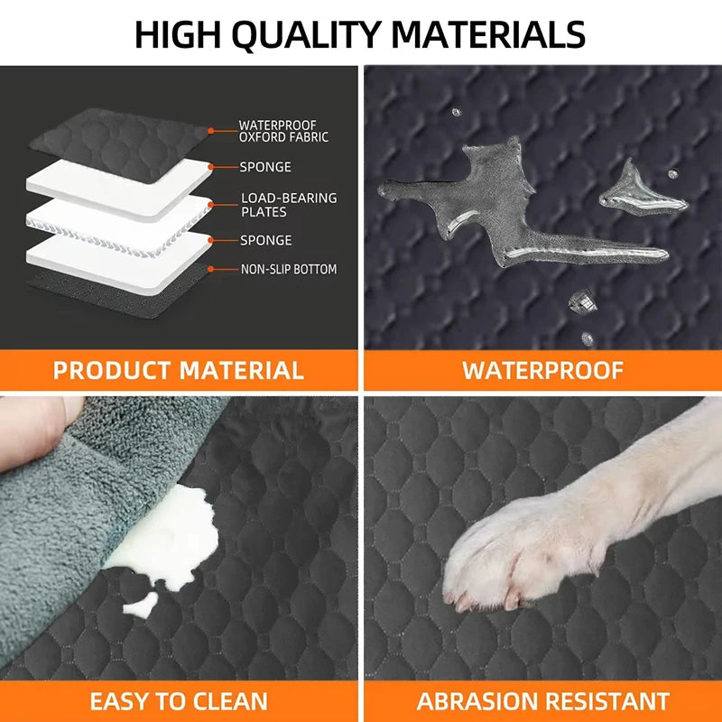Product material and feature display with waterproof, load-bearing, and abrasion-resistant properties.